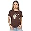LEOTUDE Women Half Sleeve Loose Fit Cottonblend Multicolour Shirt Colorful Loose Fit Tshirt for Women
